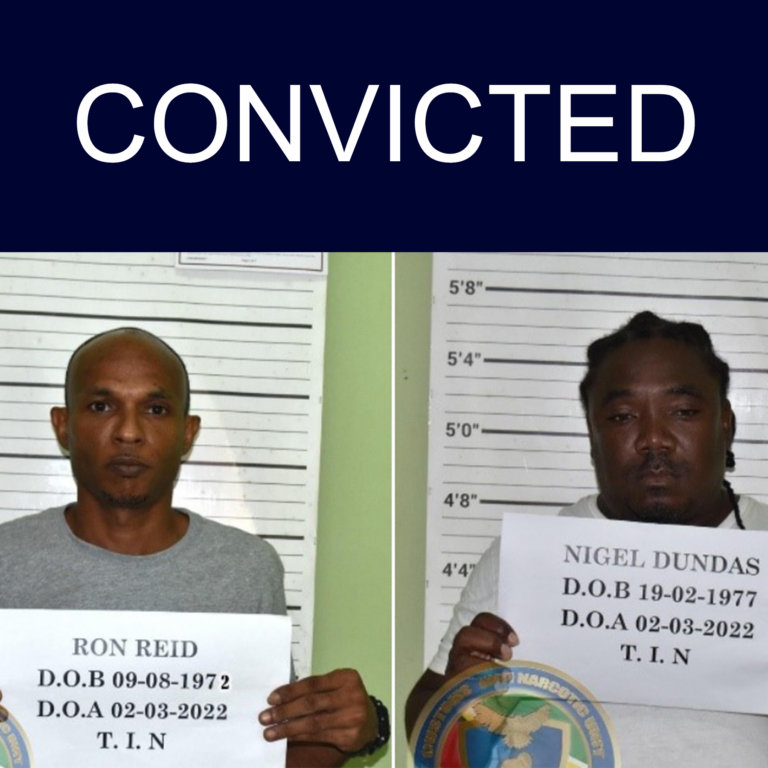 Reid and Dundas sentenced to four (4) years imprisonment with a fine of approximately GY $1.6 M