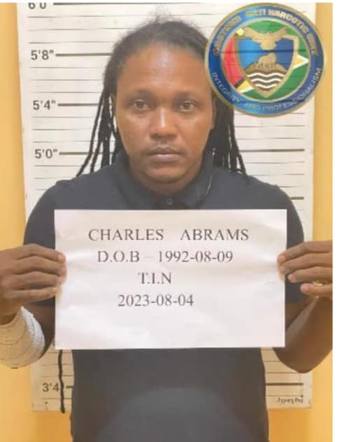 CONVICTION - Charles Abrams was found guilty of trafficking 294 grams of cannabis on March 1, 2024, at the Charity Magistrate's Court. He was sentenced to two years in prison and fined GY$264,300.