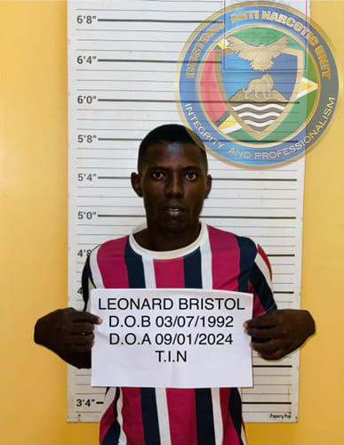CONVICTION - Leonard Bristol was sentenced to three years in prison and a GY$10,492,200 fine for possession of 11.658kgs of cannabis for trafficking, according to a court ruling on March 22, 2024.